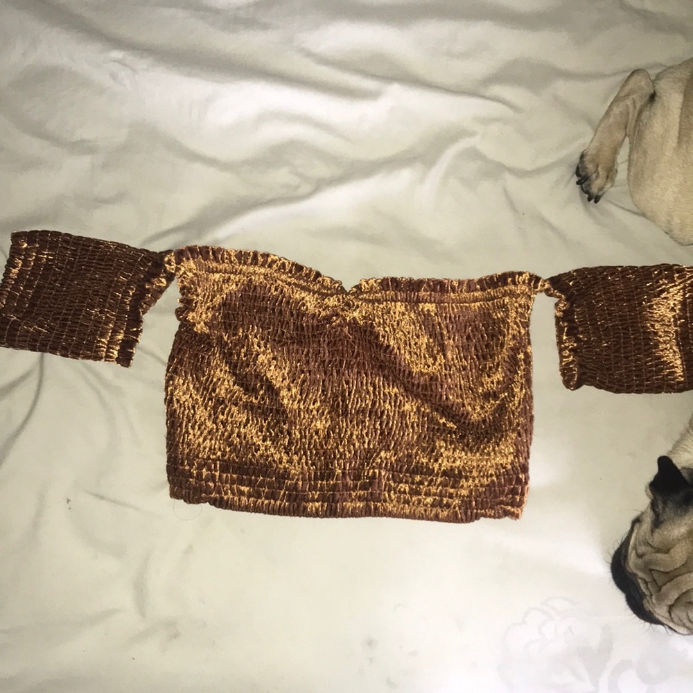 Velvet crop top